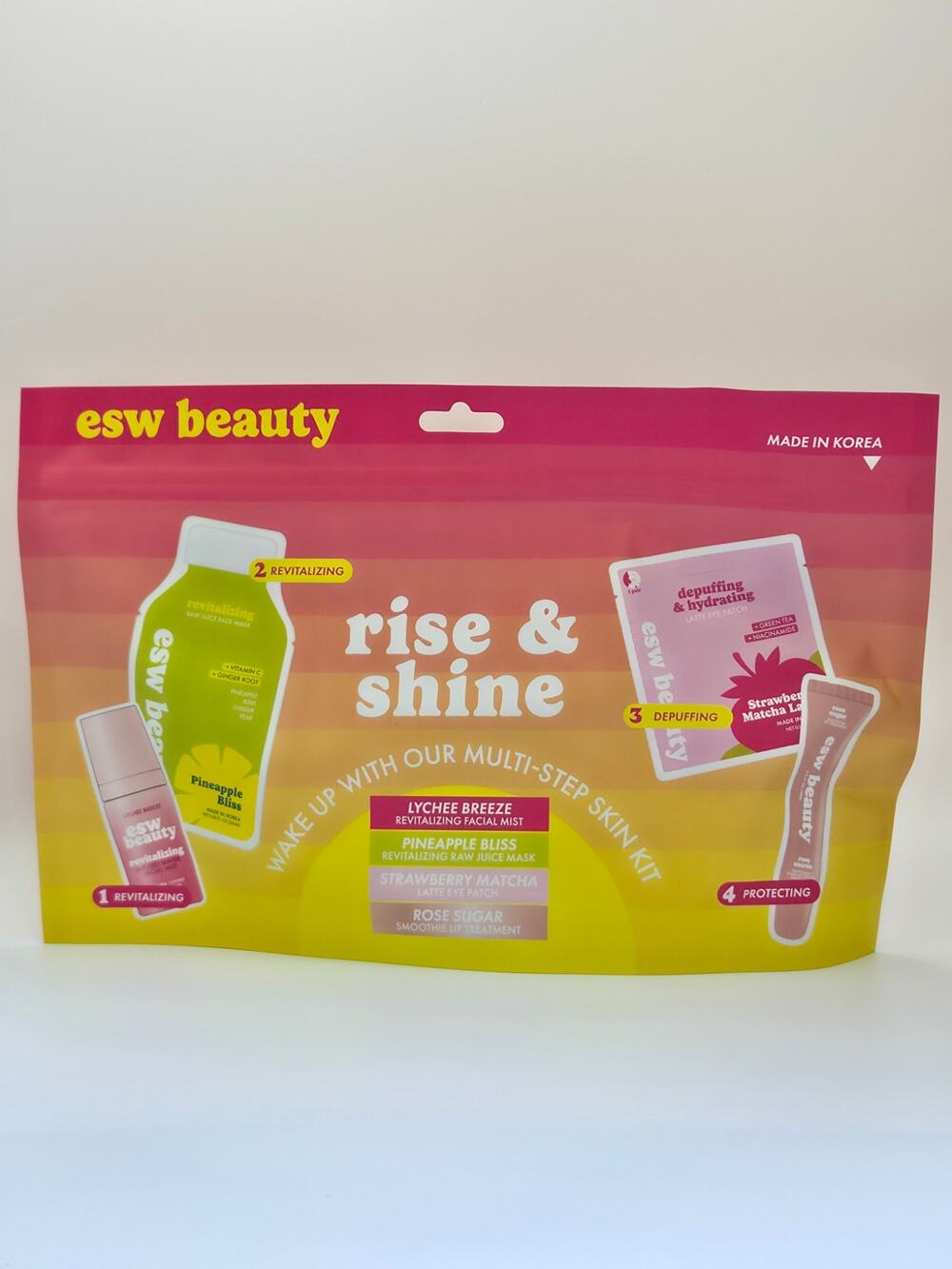 ESW Beauty Rise & Shine 4 Step Korean Skincare Kit